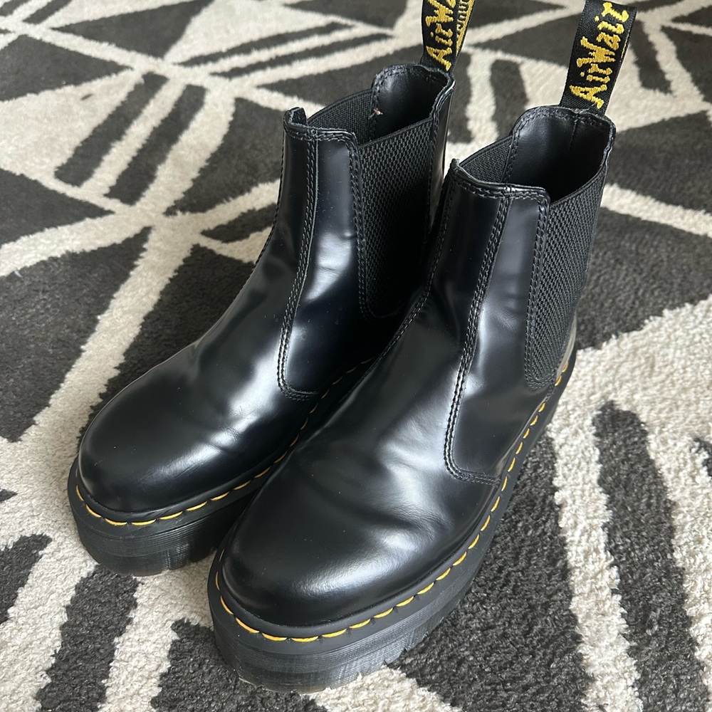 Doc Martens Chelsea Quad Platform Boots with Box